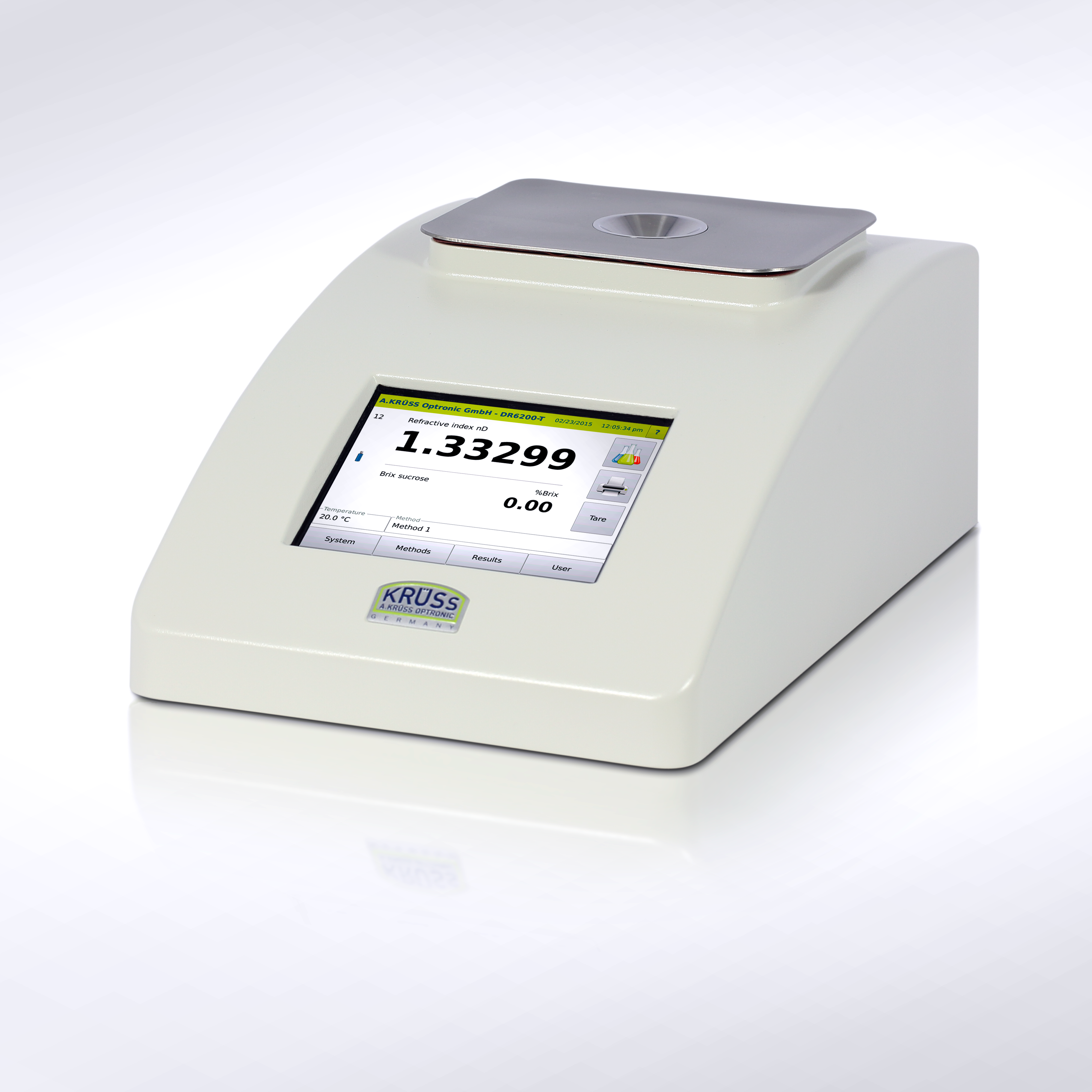 Le réfractomètre numérique KRÜSS DR6200 mesure tous les échantillons  contenant du sucre
